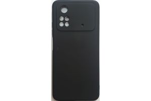 Чехол силиконовый 1.2mm для Xiaomi POCO M4 Pro (черный)