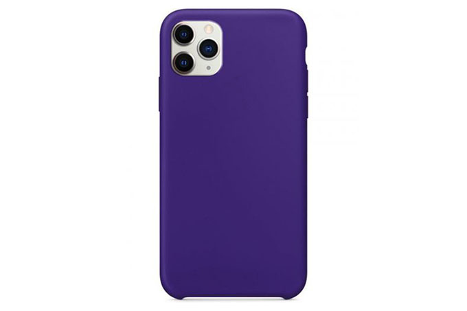Чехол силиконовый для Apple iPhone 11 Pro Max (фиолетовый)