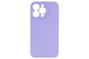Чехол силиконовый с защитой камеры для Apple iPhone 14 Pro Max (лавандовый)
