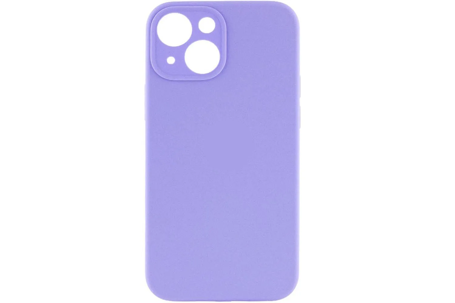 Чехол силиконовый с защитой камеры для Apple iPhone 13, iPhone 14 (лавандовый)