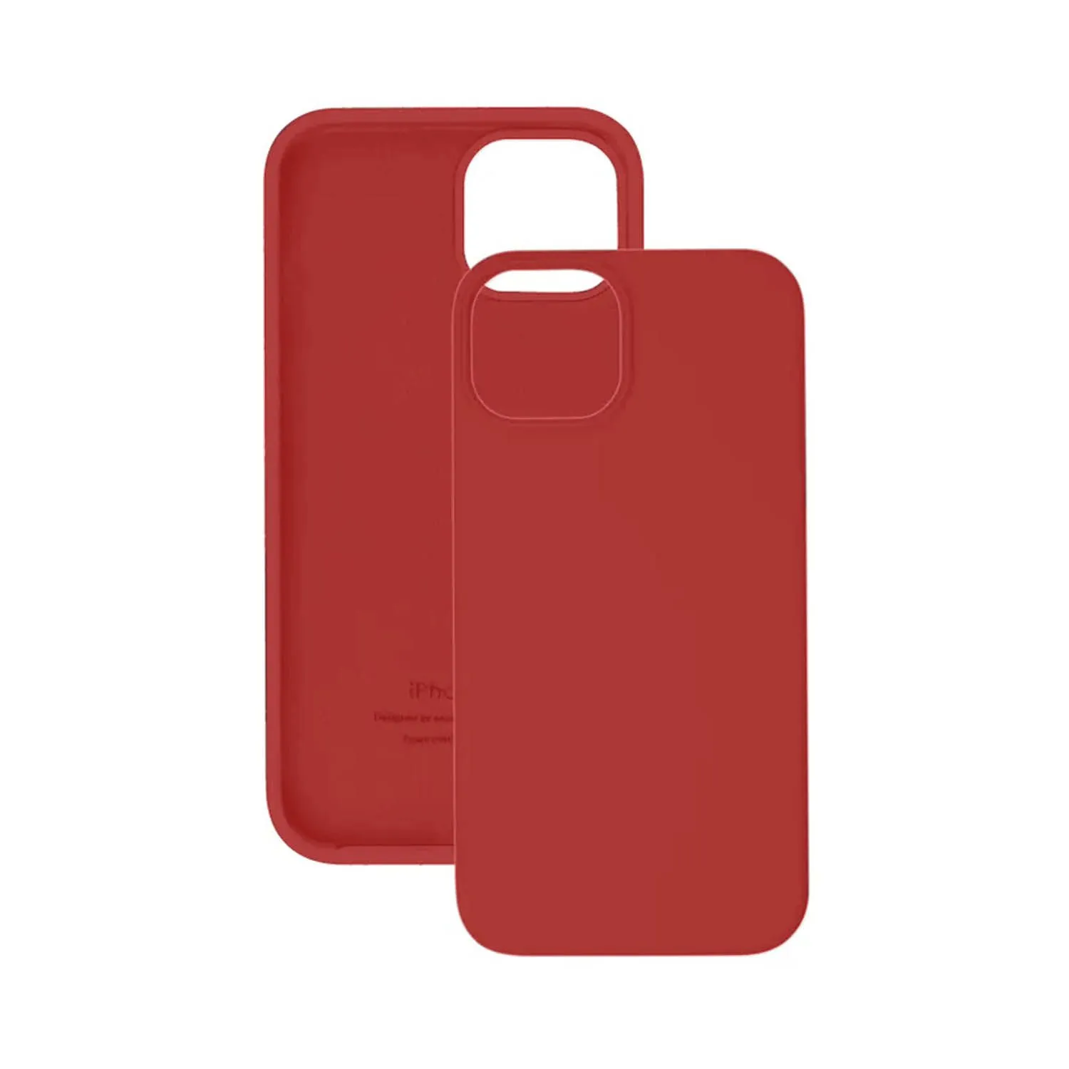 Чехол силиконовый для Apple iPhone 15 (красный)