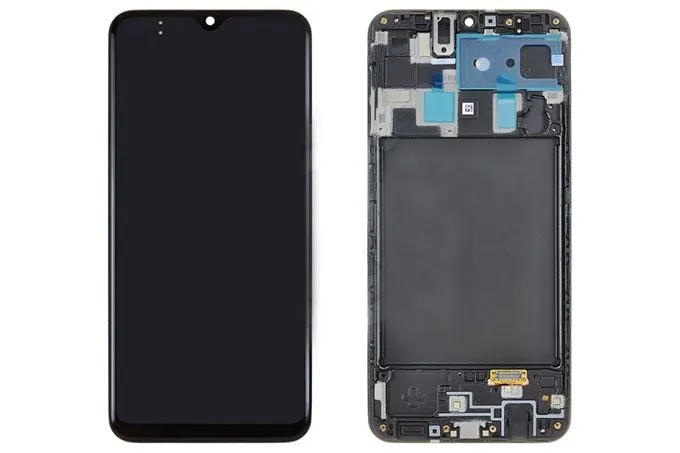 Дисплей Samsung Galaxy A20 2019 SM-A205F в рамке, INCELL (черный)