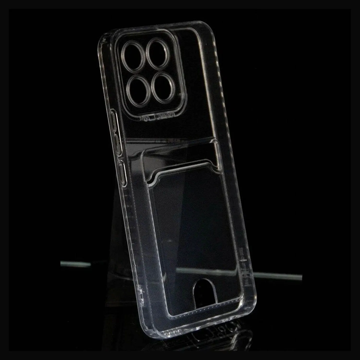 Силиконовый чехол с кармашком под карточку для Huawei Honor X8A