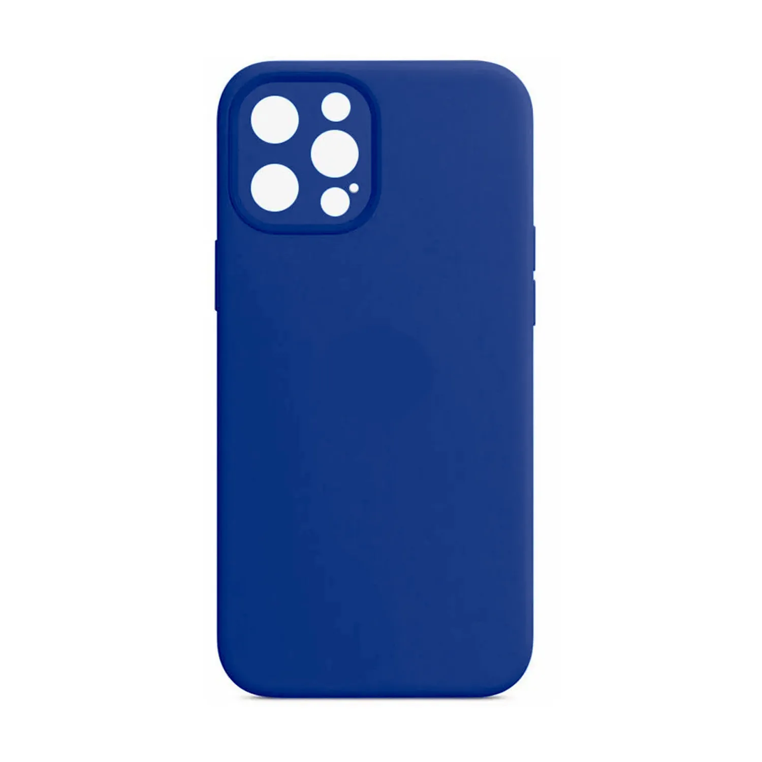 Чехол силиконовый с защитой камеры для Apple iPhone 15 Pro Max (синий)