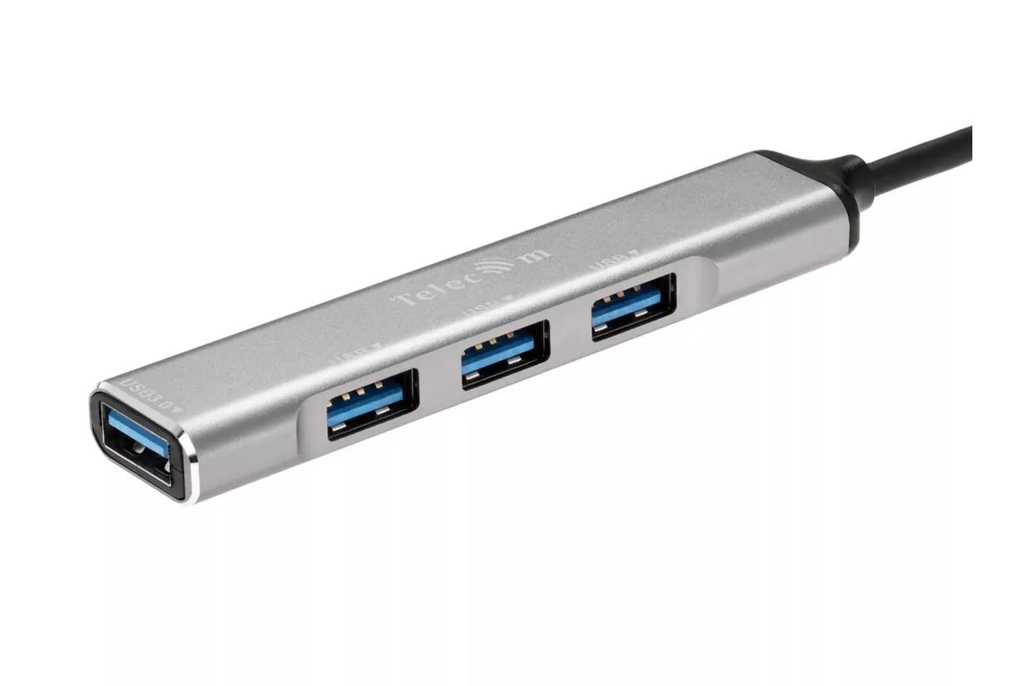 Переходник USB 3.1 Type-C-->USB3.0+3 USB2.0, Aluminum Shell, 0.2м Telecom TA308C (серебро)