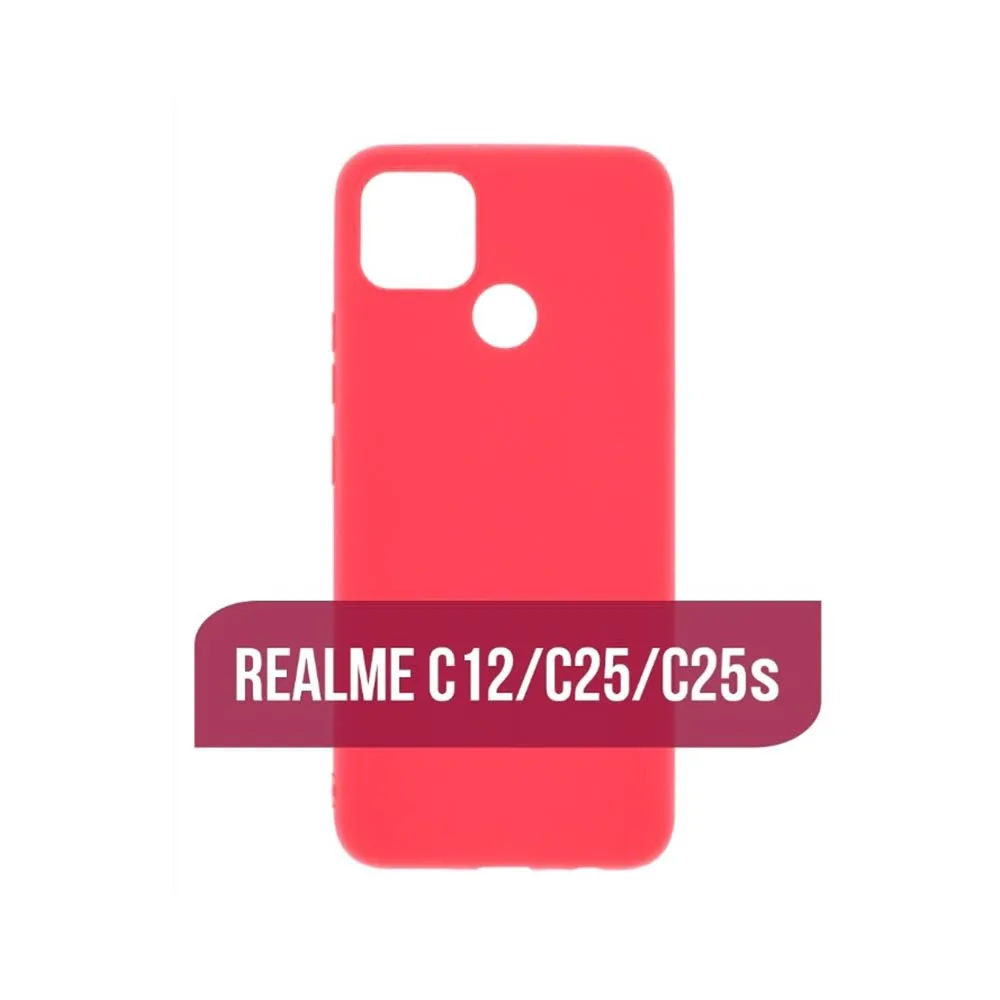 Силиконовый чехол FASHION CASE Realme C25 (красный)