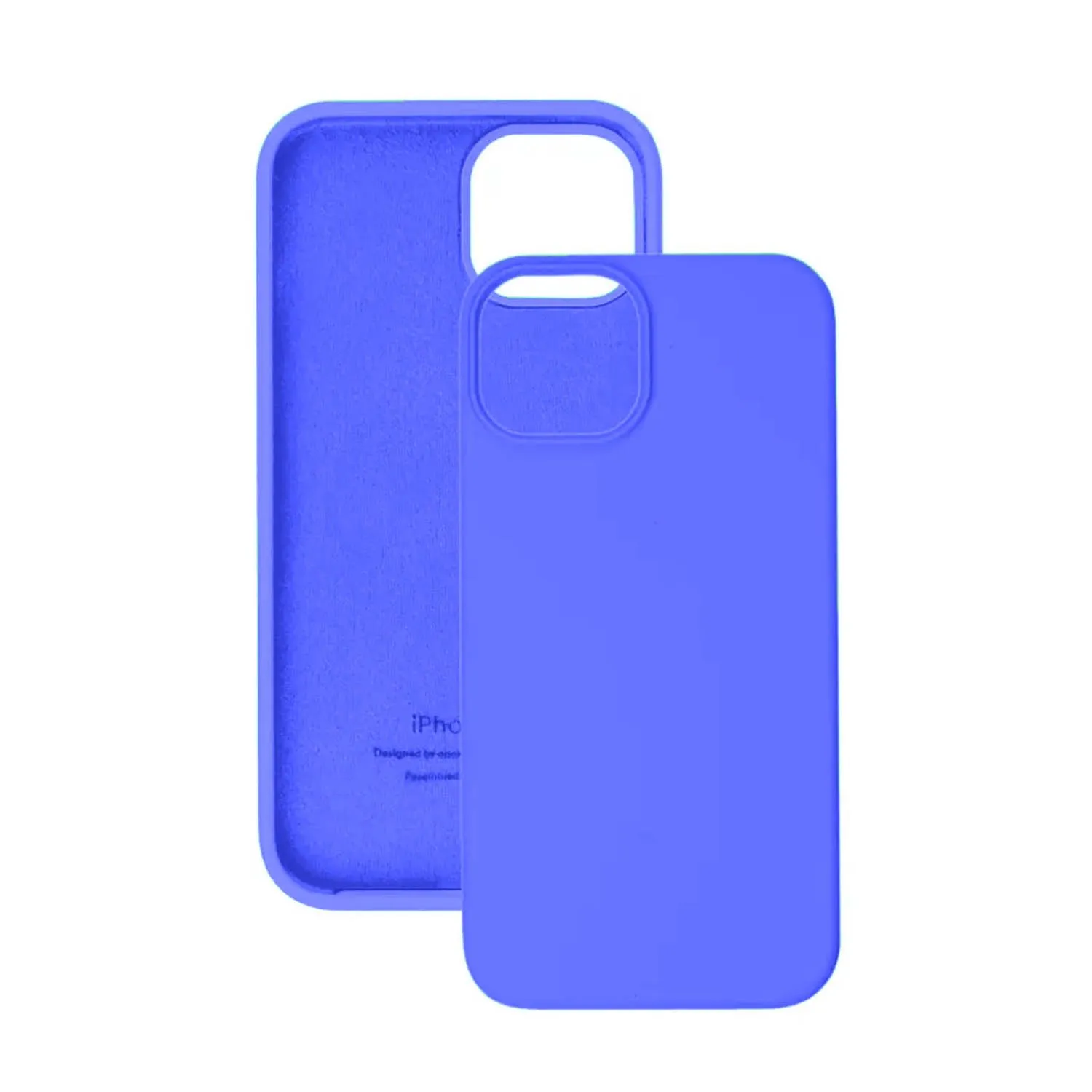 Чехол силиконовый для Apple iPhone 15 (ярко-синий)