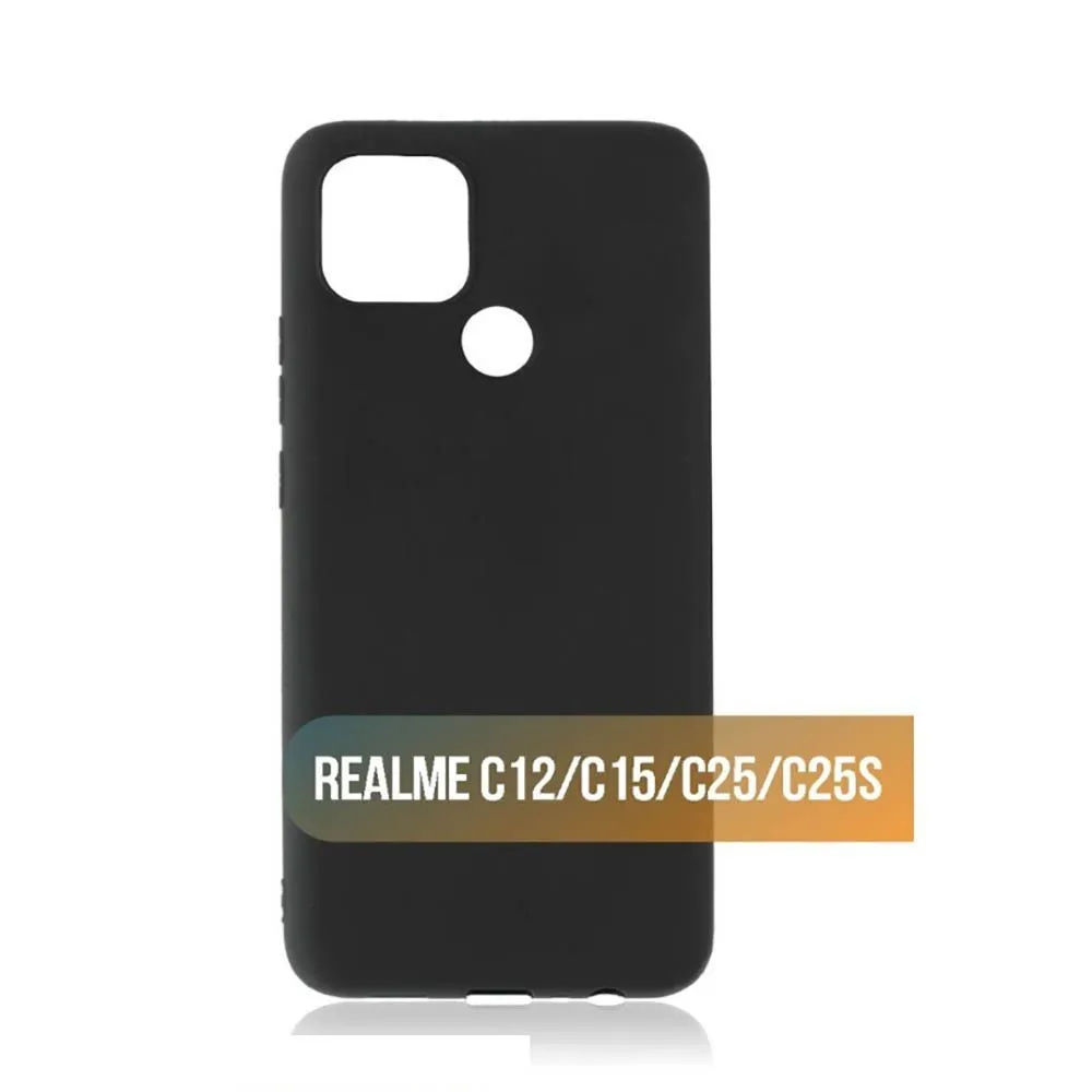 Силиконовый чехол FASHION CASE Realme C25 (черный)
