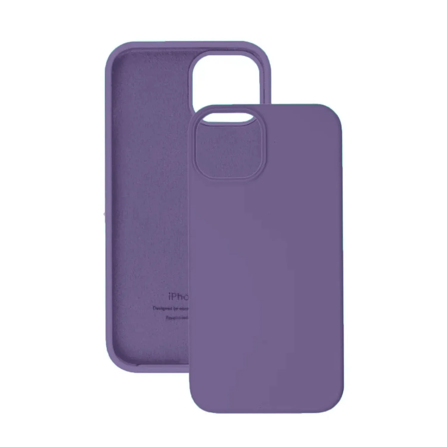 Чехол силиконовый для Apple iPhone 15 (фиолетовый)
