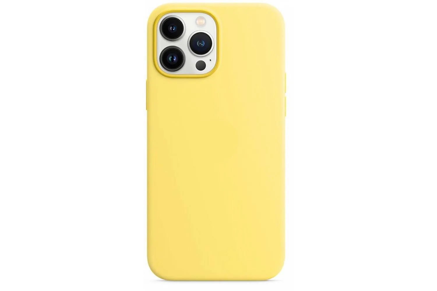 Чехол силиконовый для Apple iPhone 14 Pro Silicone Case с MagSafe (желтый)