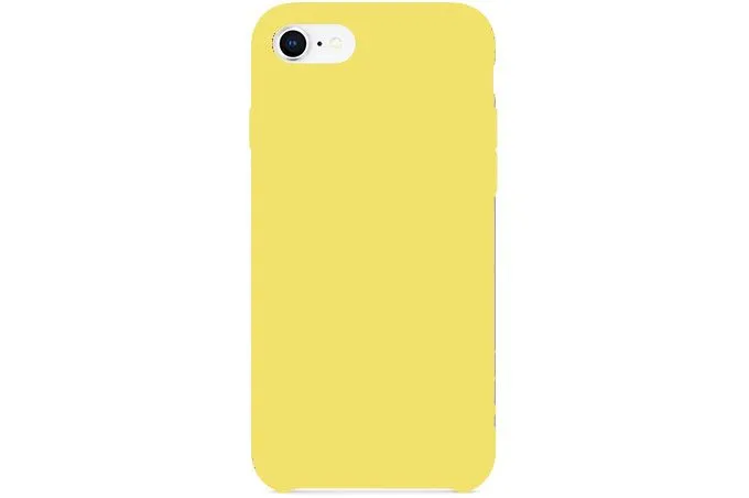 Чехол силиконовый для Apple iPhone 7, iPhone 8, iPhone SE 2020 (желтый) 4