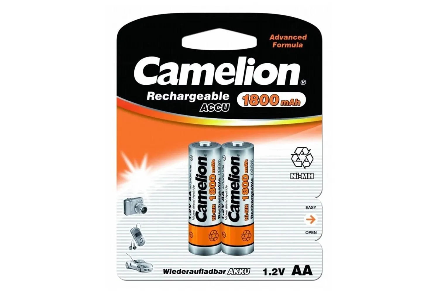 Аккумулятор Camelion R6 AA 1800mAh 2BL (цена за один элемент)