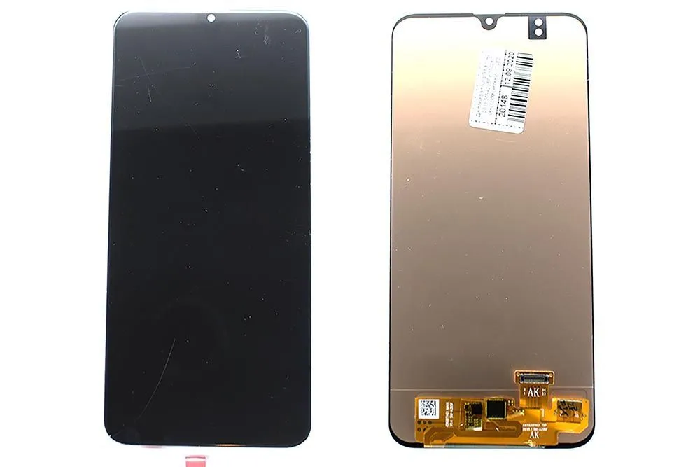 Дисплей Samsung Galaxy A20 2019 SM-A205F в сборе с сенсором (черный) (OLED)