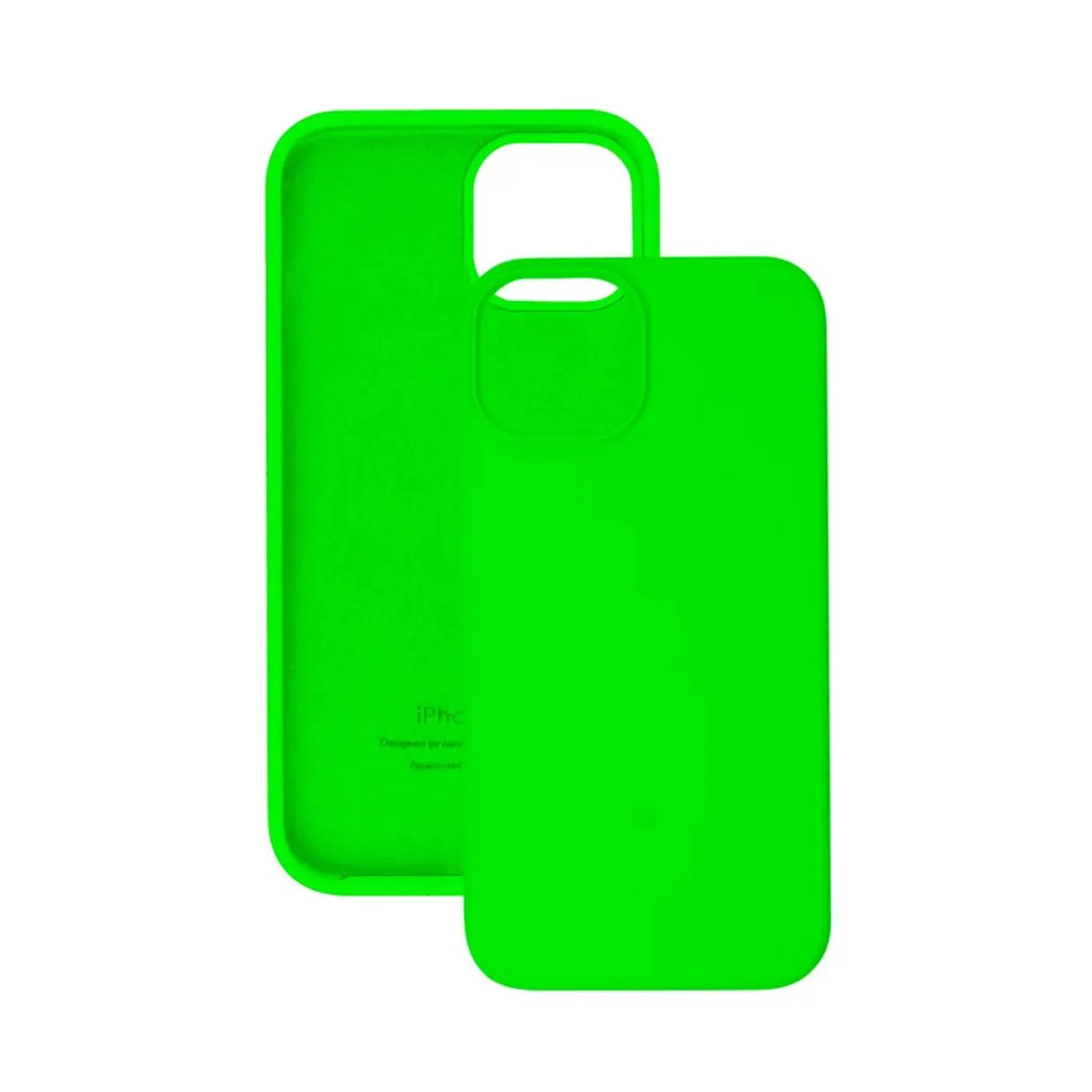 Чехол силиконовый для Apple iPhone 15 (ярко-зеленый)