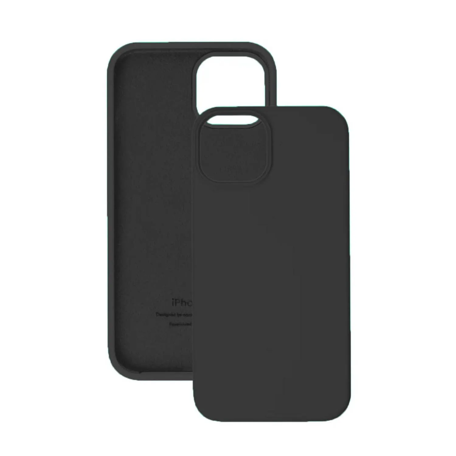 Чехол силиконовый для Apple iPhone 15 (черный)