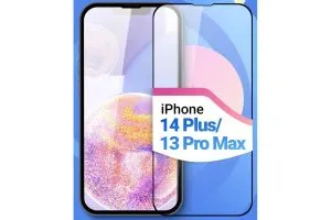 Противоударное закаленное стекло HOCO Apple iPhone 14 Max,13 Pro Max Full HD G10 anti-static(черный)