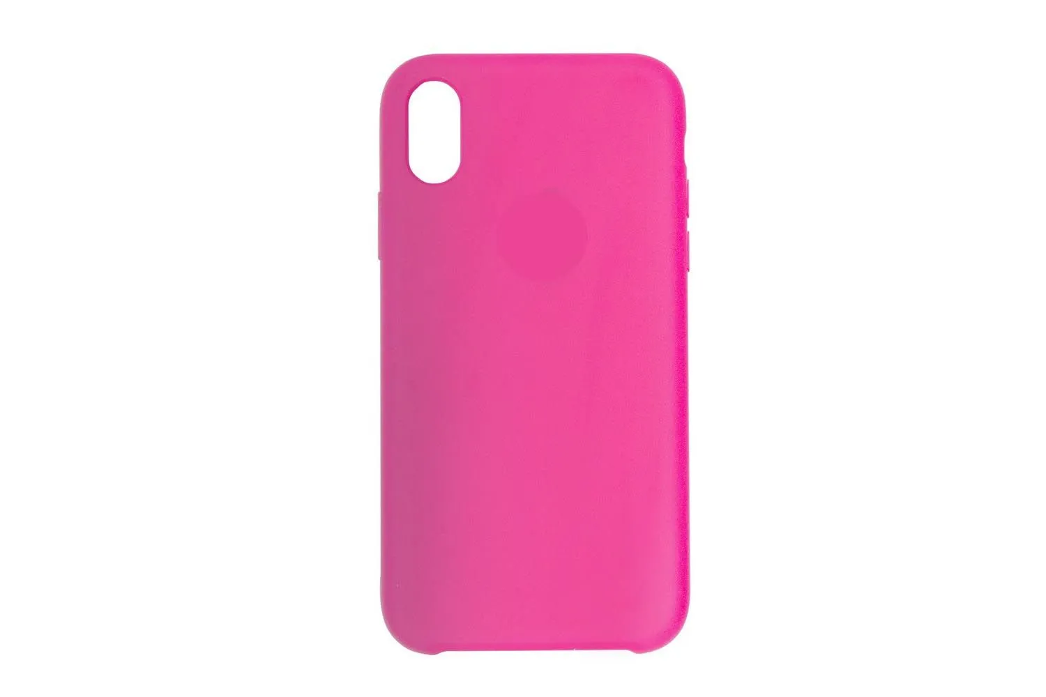 Чехол силиконовый для Apple iPhone Xr (ярко-розовый)